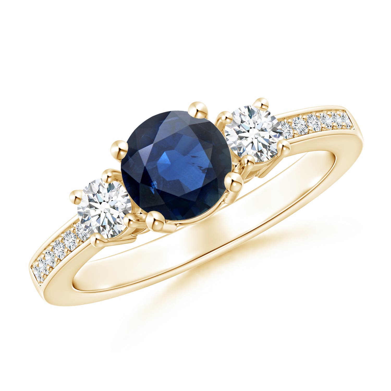 AA - Blue Sapphire / 1.31 CT / 14 KT Yellow Gold