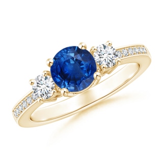 Round AAA Blue Sapphire