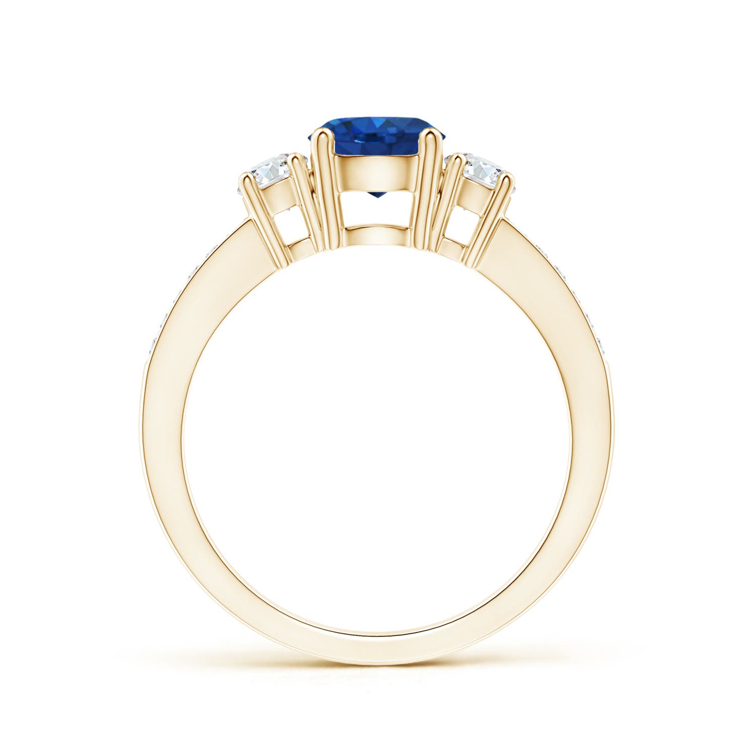 AAA - Blue Sapphire / 1.31 CT / 14 KT Yellow Gold