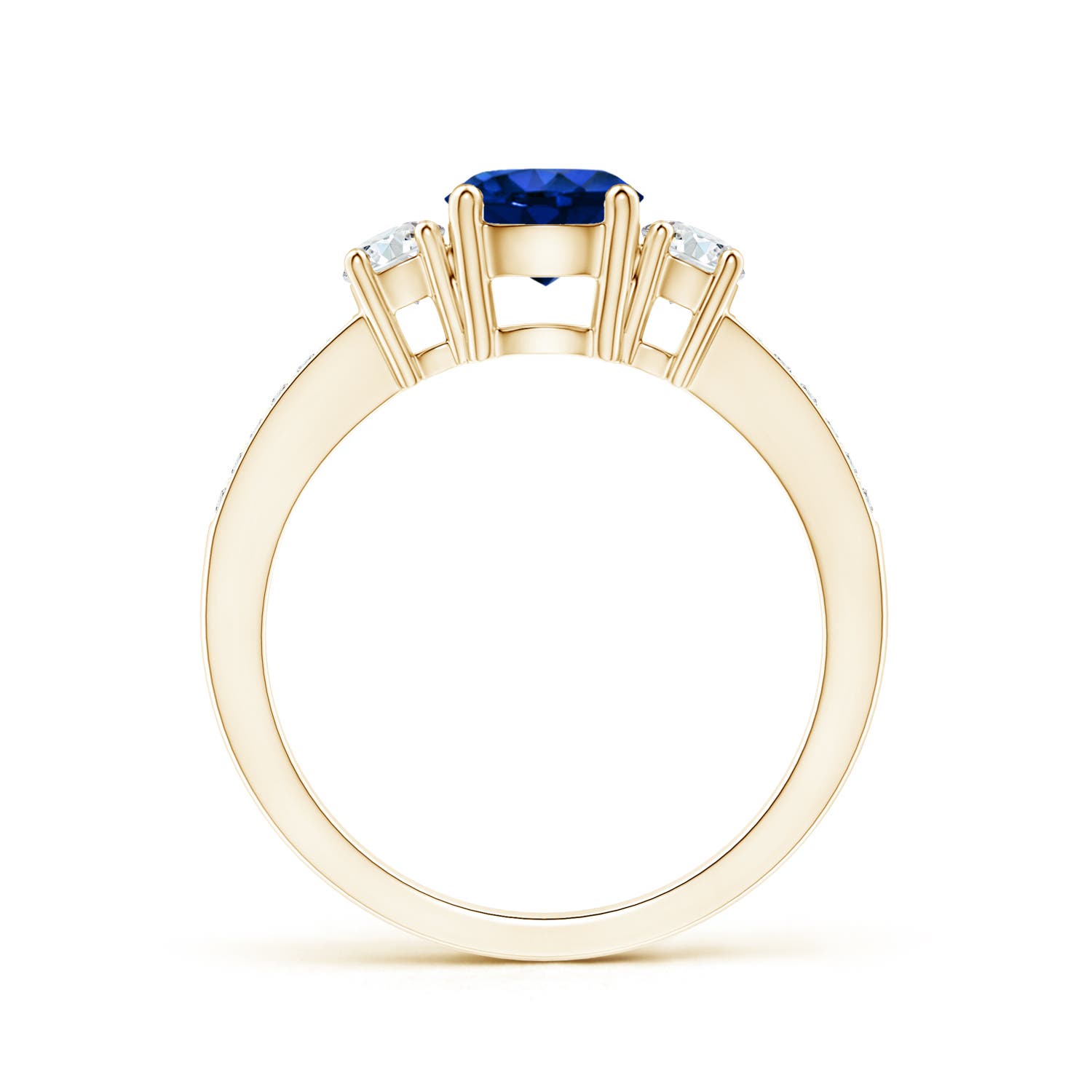 AAAA - Blue Sapphire / 1.31 CT / 14 KT Yellow Gold