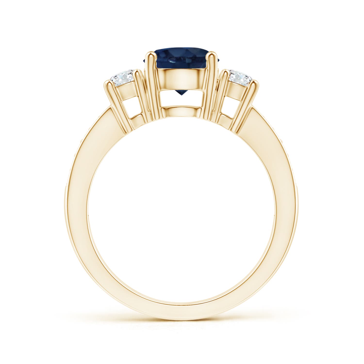 AA - Blue Sapphire / 2.04 CT / 14 KT Yellow Gold