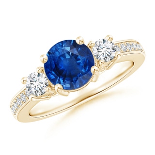 Round AAA Blue Sapphire