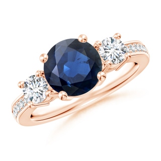 Round AA Blue Sapphire