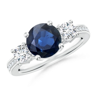 Round AA Blue Sapphire