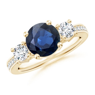 Round AA Blue Sapphire