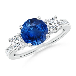 Round AAA Blue Sapphire