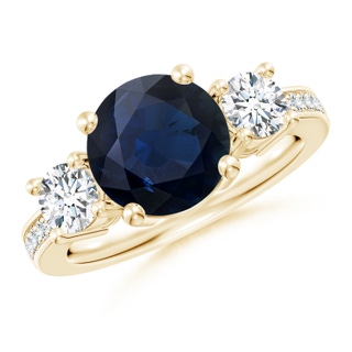Round A Blue Sapphire