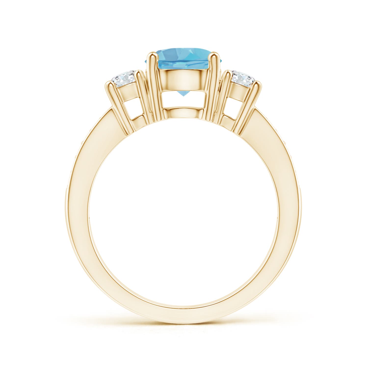 A - Swiss Blue Topaz / 1.99 CT / 14 KT Yellow Gold