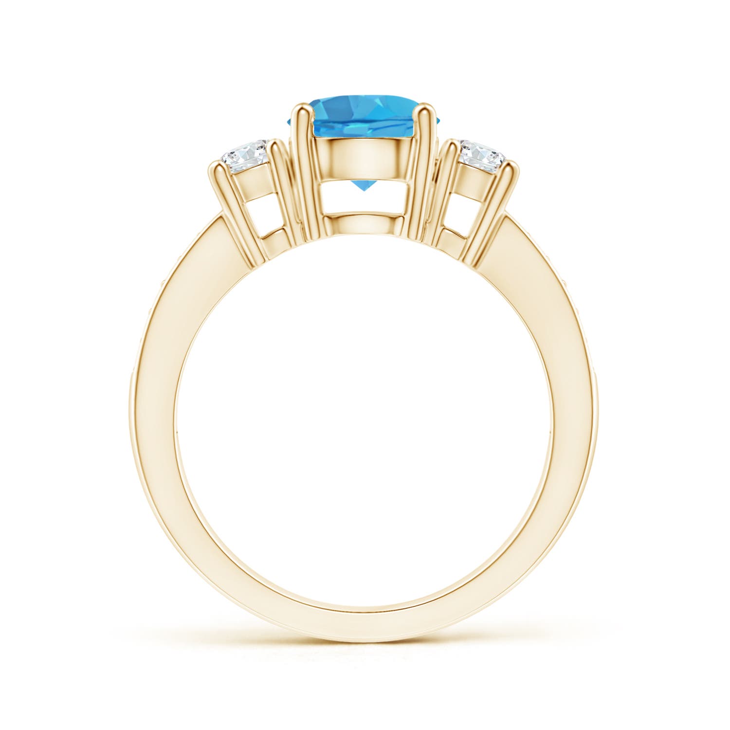 AA - Swiss Blue Topaz / 1.99 CT / 14 KT Yellow Gold