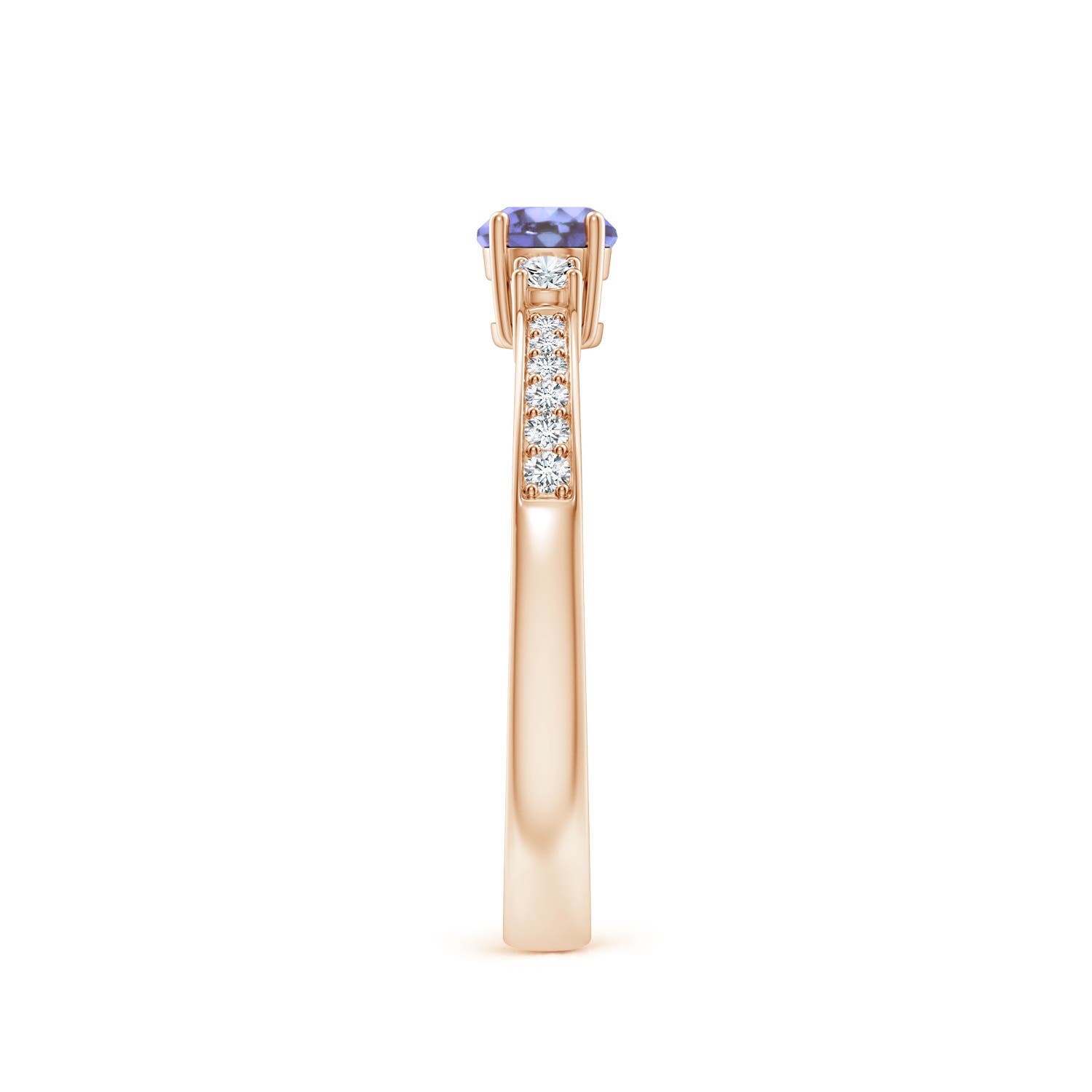 AA - Tanzanite / 0.38 CT / 14 KT Rose Gold