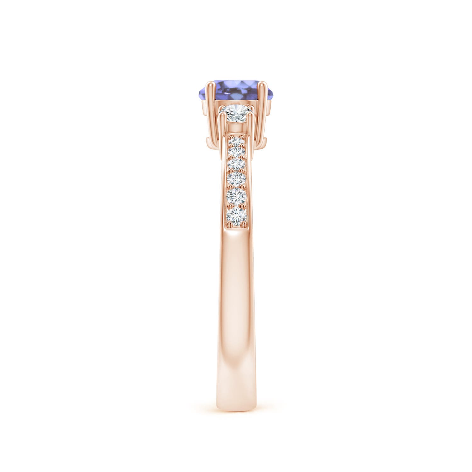 AA - Tanzanite / 0.71 CT / 14 KT Rose Gold