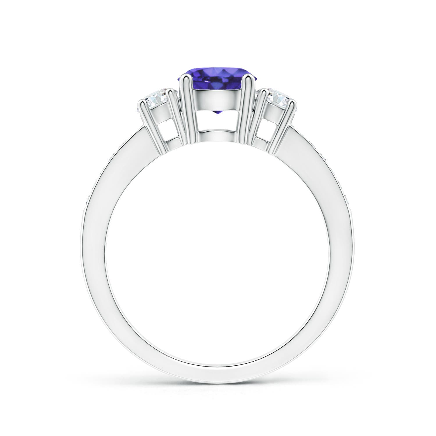 AA - Tanzanite / 1.21 CT / 14 KT White Gold