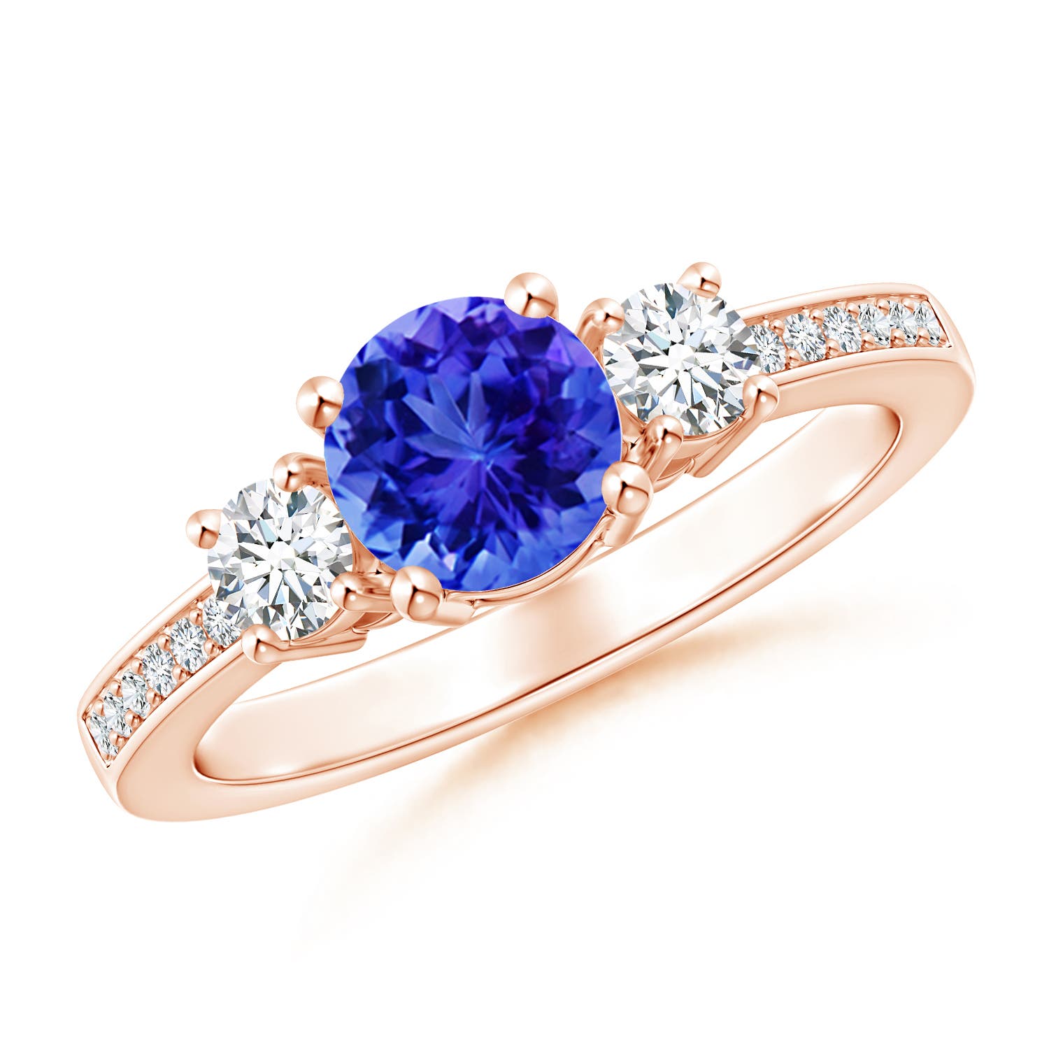 AAA - Tanzanite / 1.21 CT / 14 KT Rose Gold