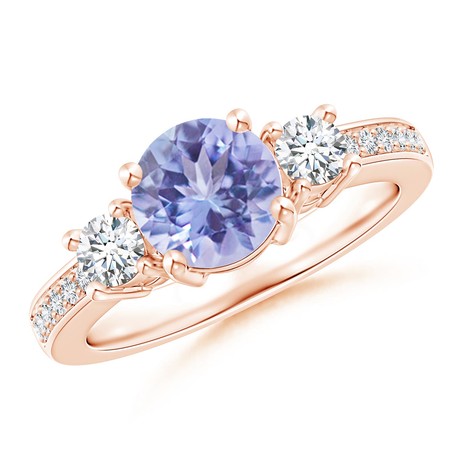 A - Tanzanite / 1.89 CT / 14 KT Rose Gold