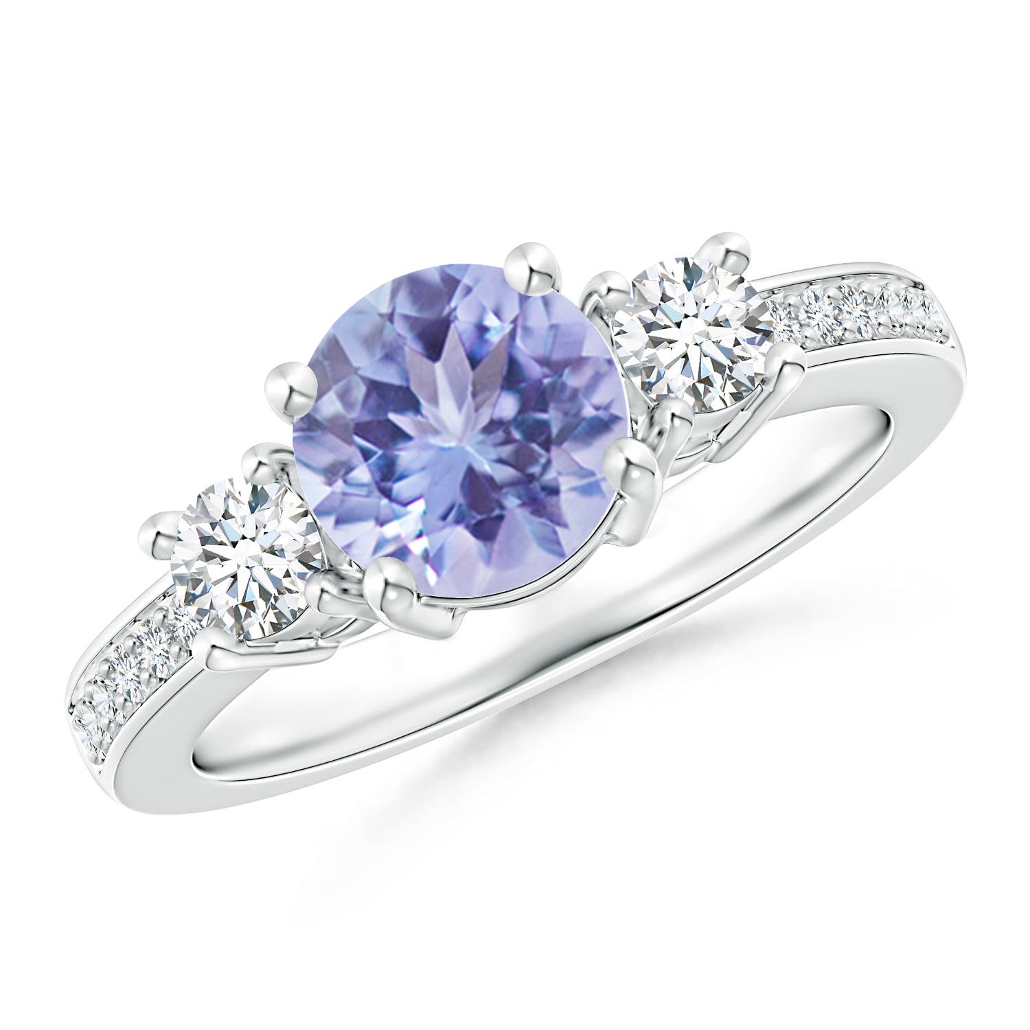 A - Tanzanite / 1.89 CT / 14 KT White Gold