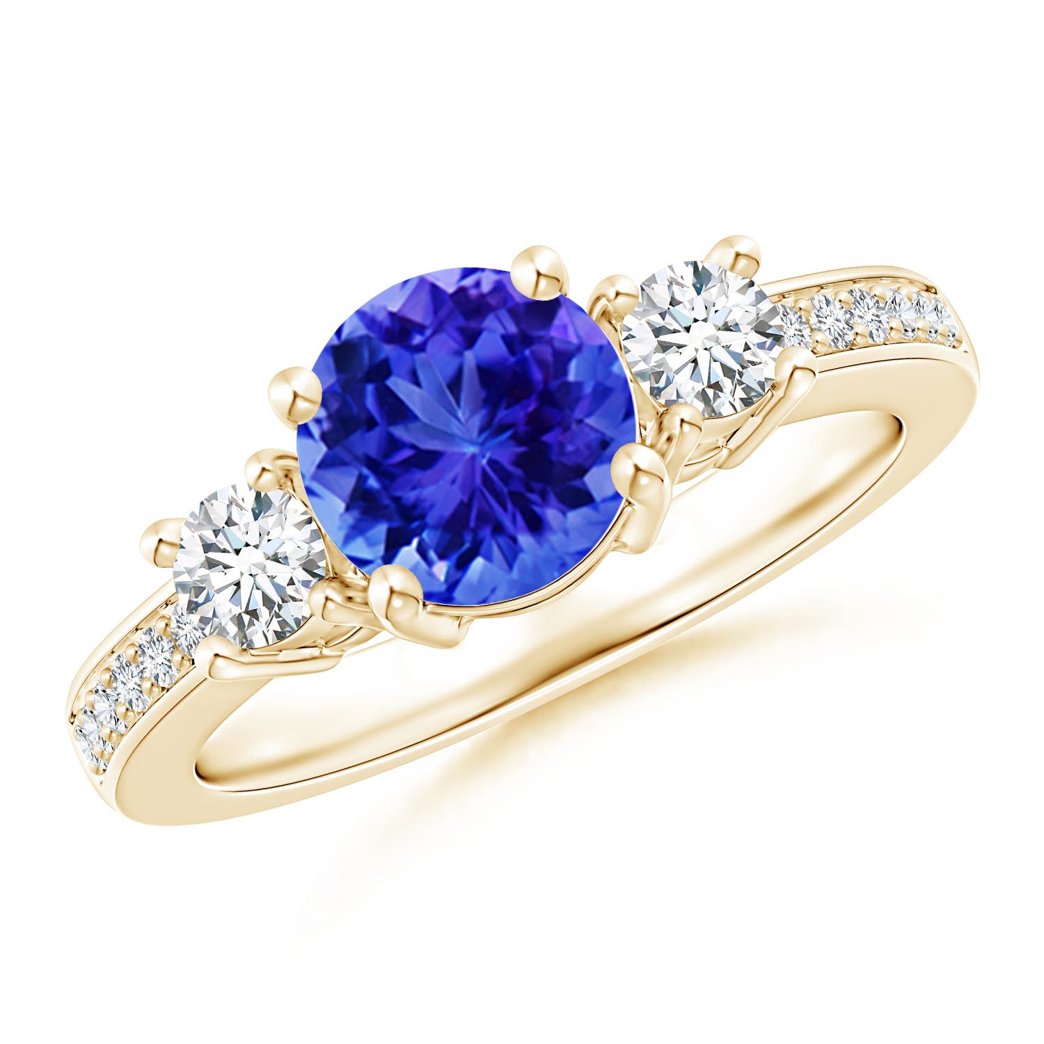 AAA - Tanzanite / 1.89 CT / 14 KT Yellow Gold