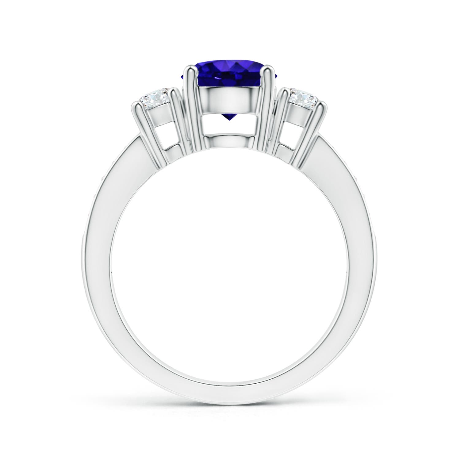 AAAA - Tanzanite / 1.89 CT / 14 KT White Gold