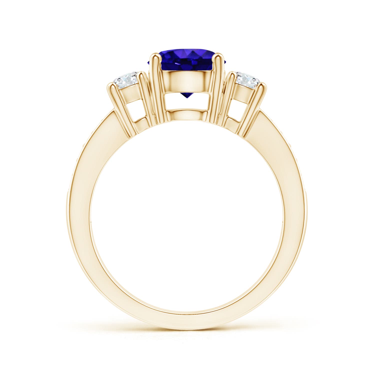 AAAA - Tanzanite / 1.89 CT / 14 KT Yellow Gold