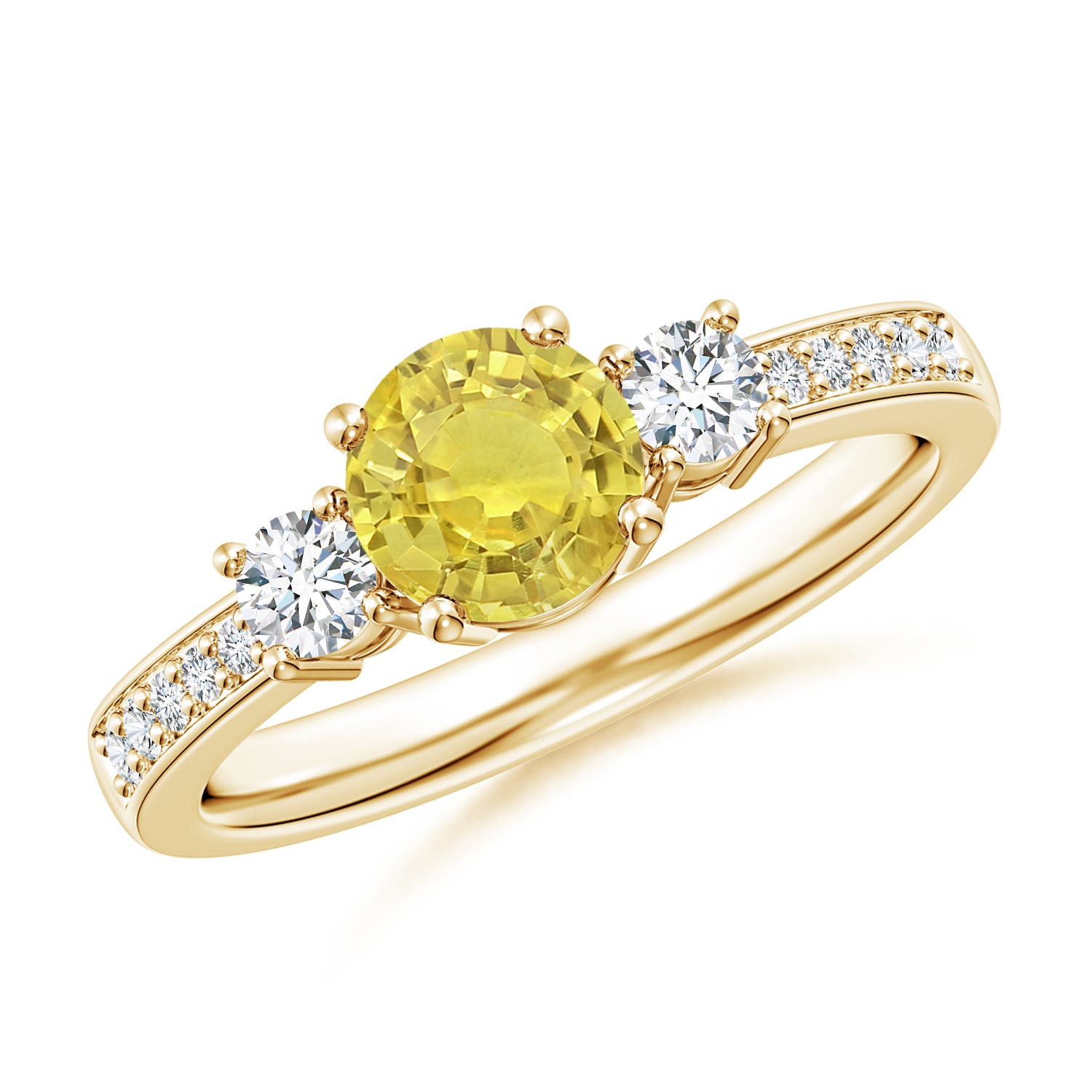 AA - Yellow Sapphire / 1.31 CT / 14 KT Yellow Gold