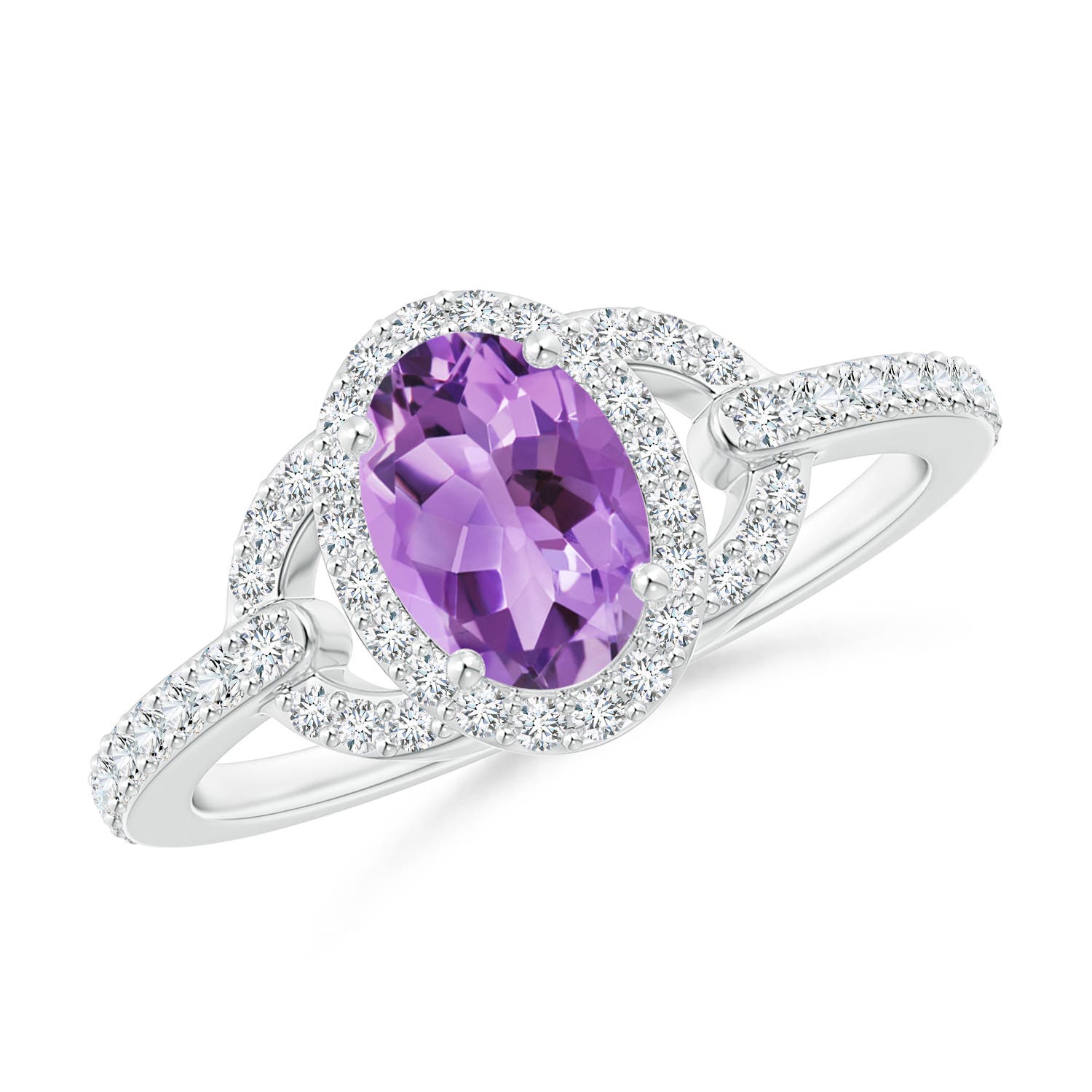 A - Amethyst / 1.04 CT / 14 KT White Gold