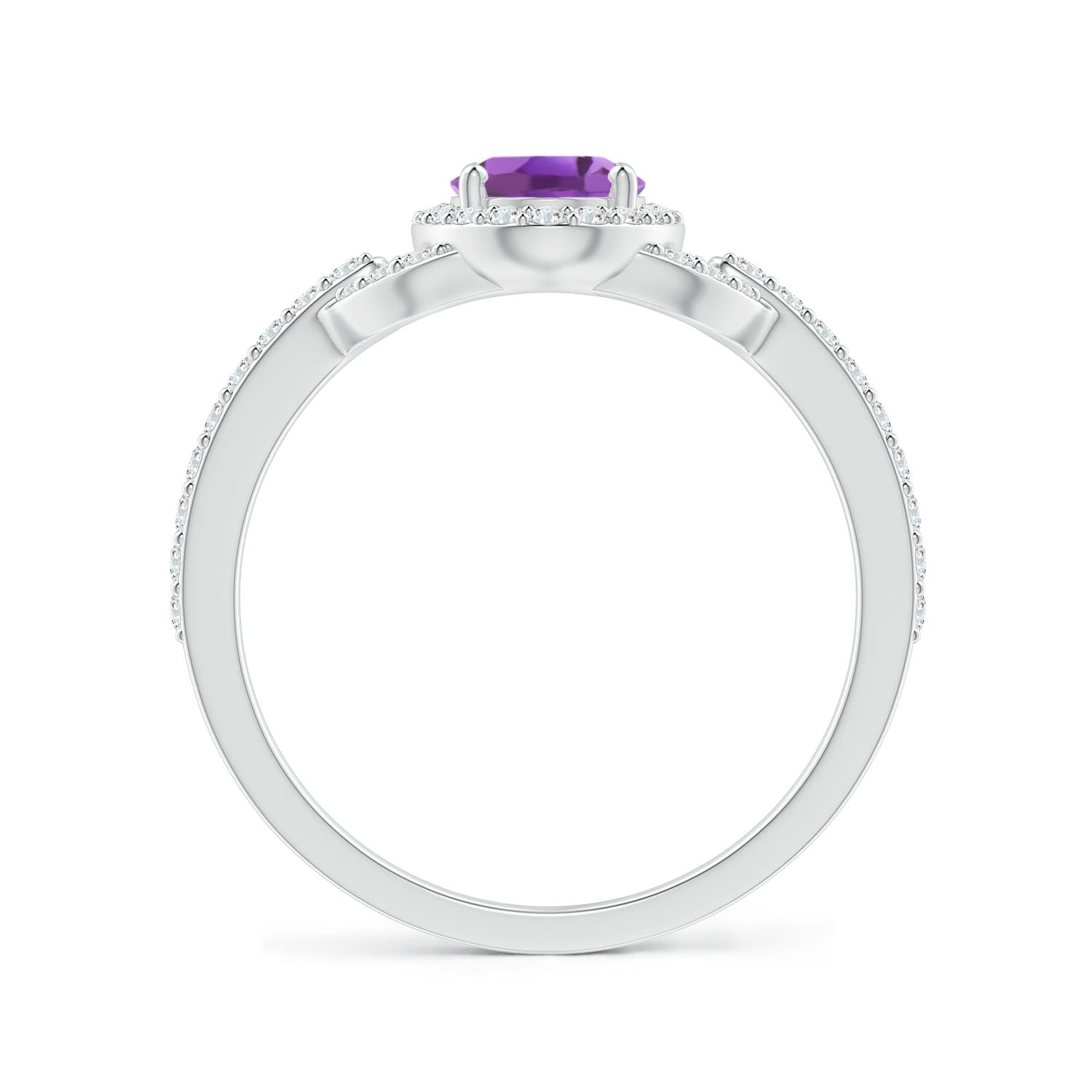 A - Amethyst / 1.04 CT / 14 KT White Gold