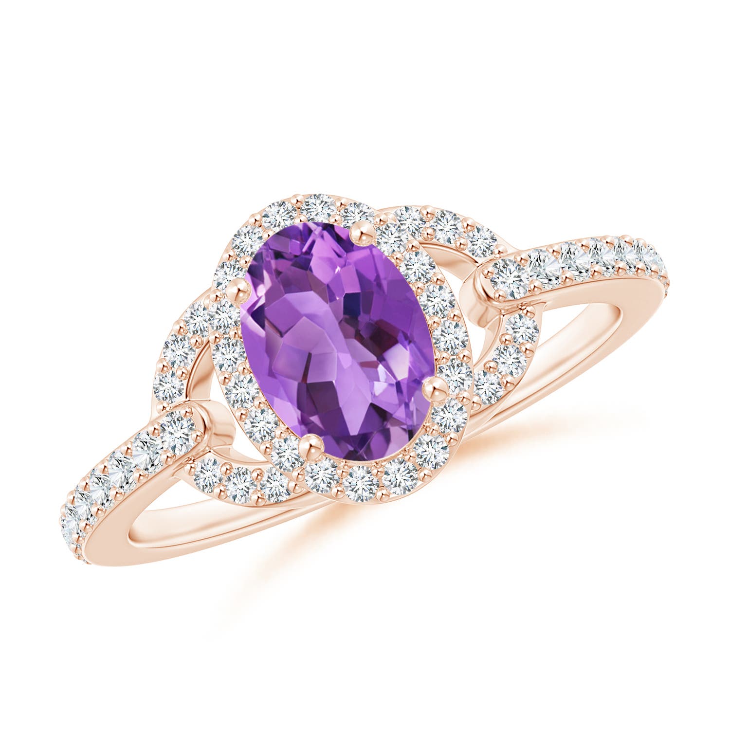 AA - Amethyst / 1.04 CT / 14 KT Rose Gold