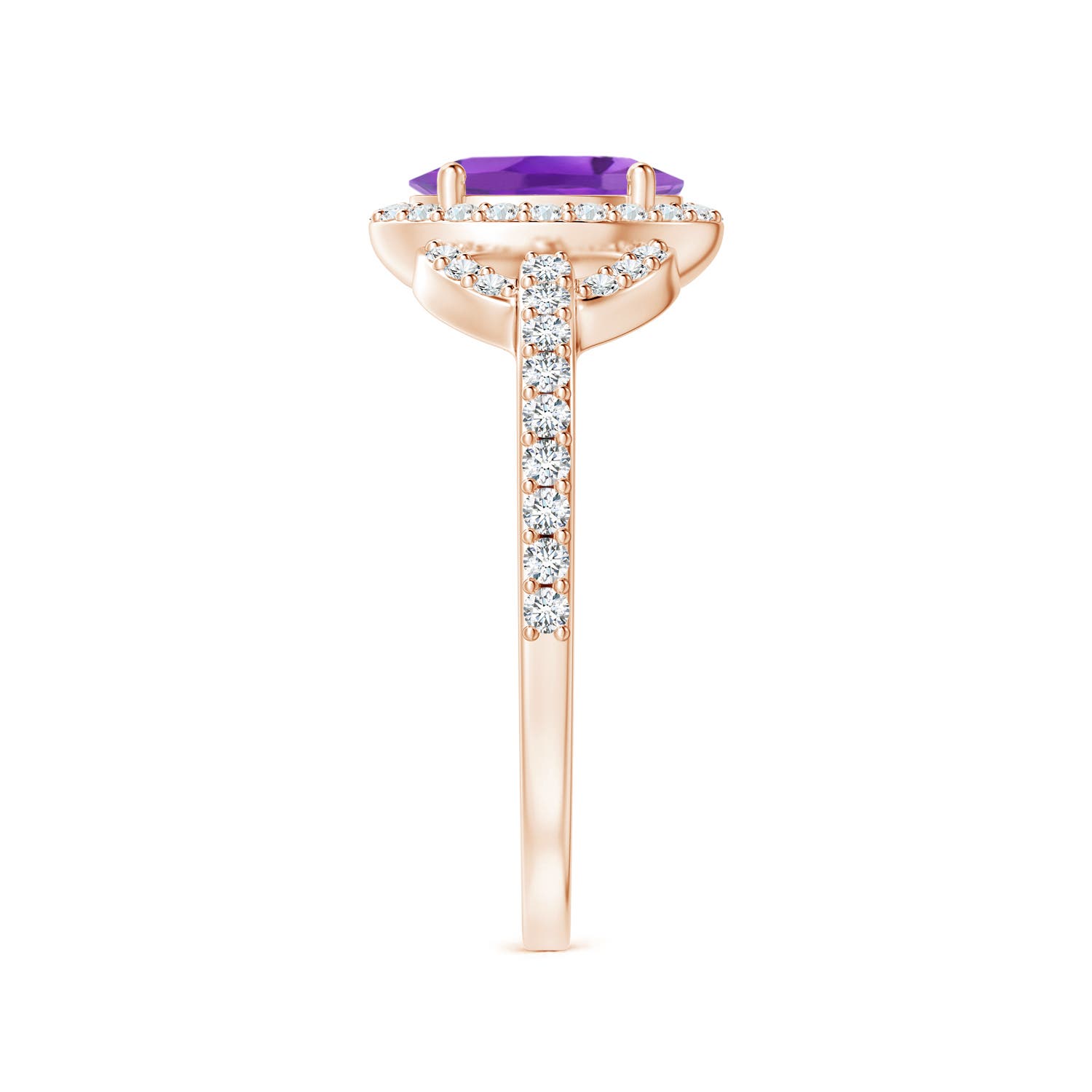 AA - Amethyst / 1.04 CT / 14 KT Rose Gold