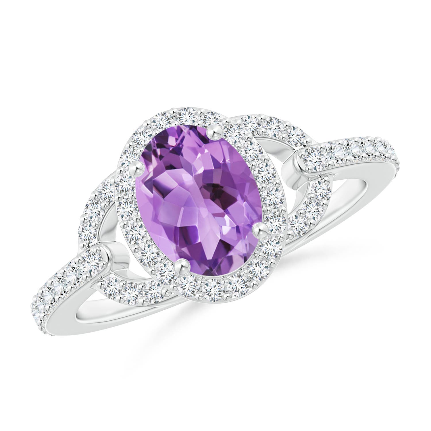 A - Amethyst / 1.52 CT / 14 KT White Gold