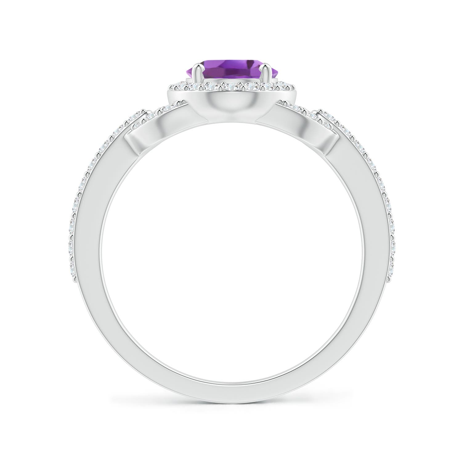 A - Amethyst / 1.52 CT / 14 KT White Gold