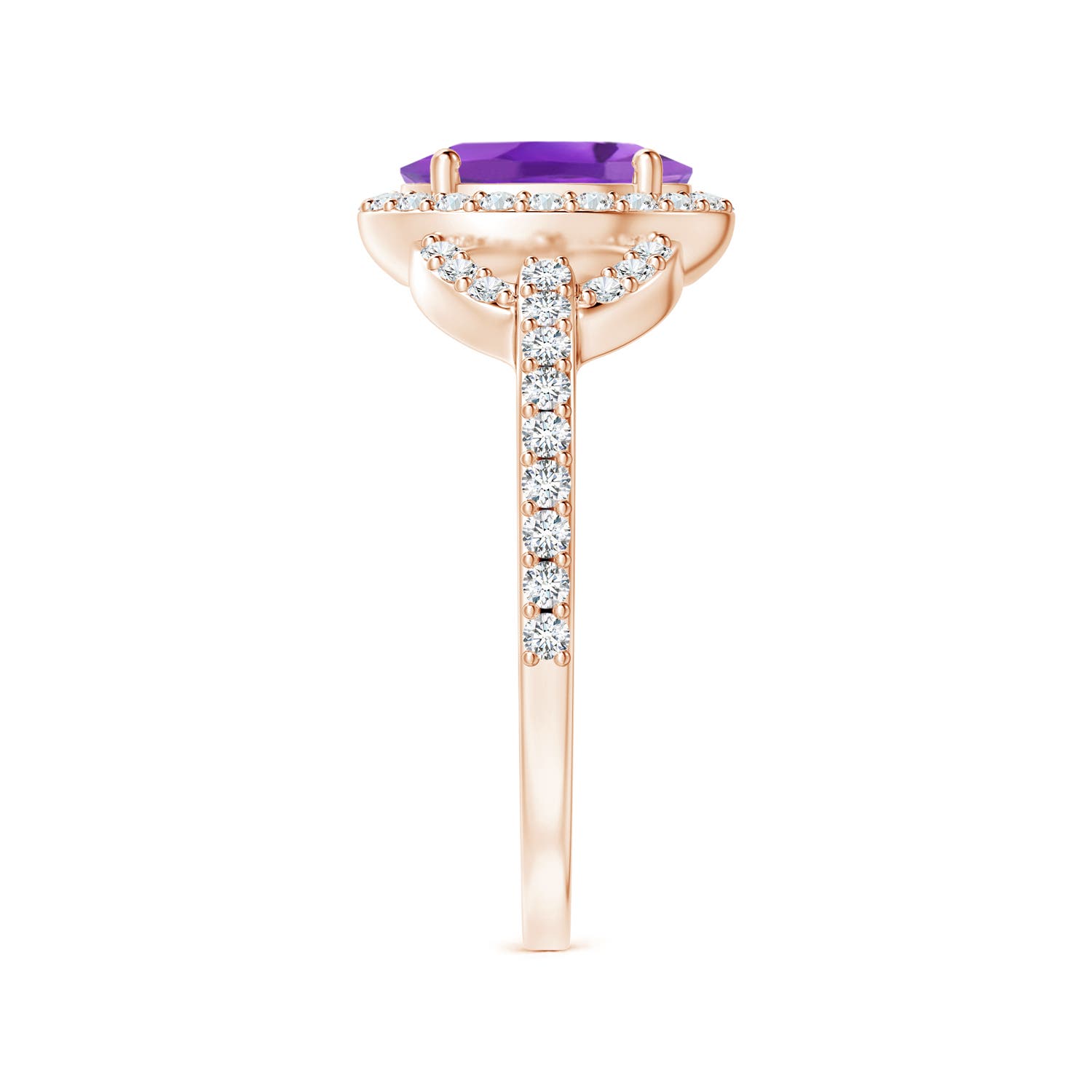 AA - Amethyst / 1.52 CT / 14 KT Rose Gold