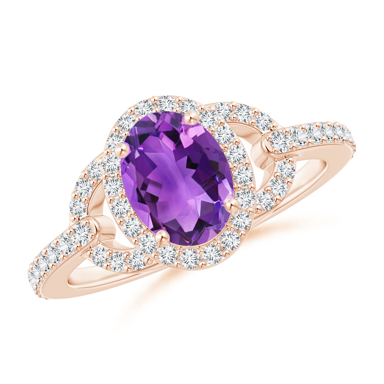 AAA - Amethyst / 1.52 CT / 14 KT Rose Gold