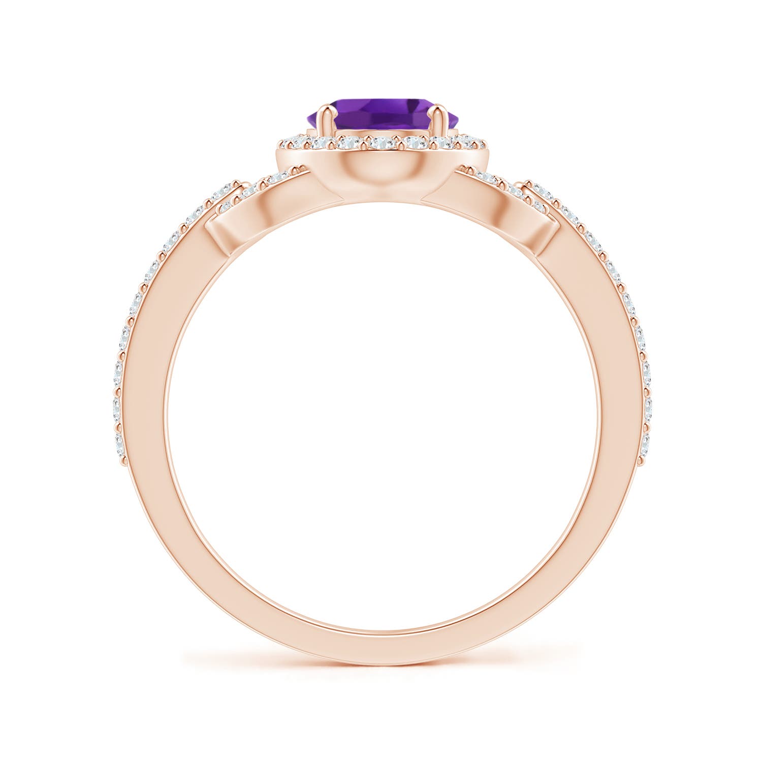 AAA - Amethyst / 1.52 CT / 14 KT Rose Gold