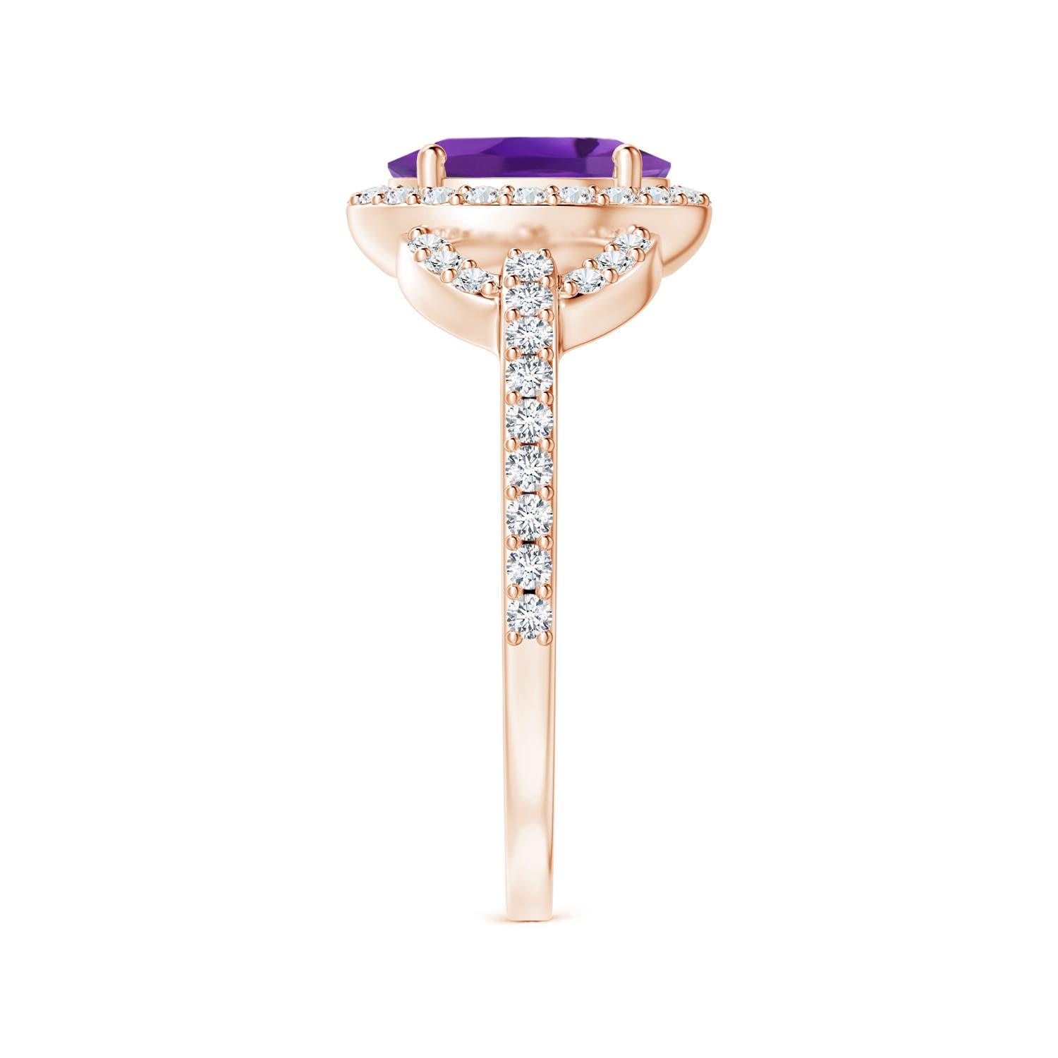 AAA - Amethyst / 1.52 CT / 14 KT Rose Gold