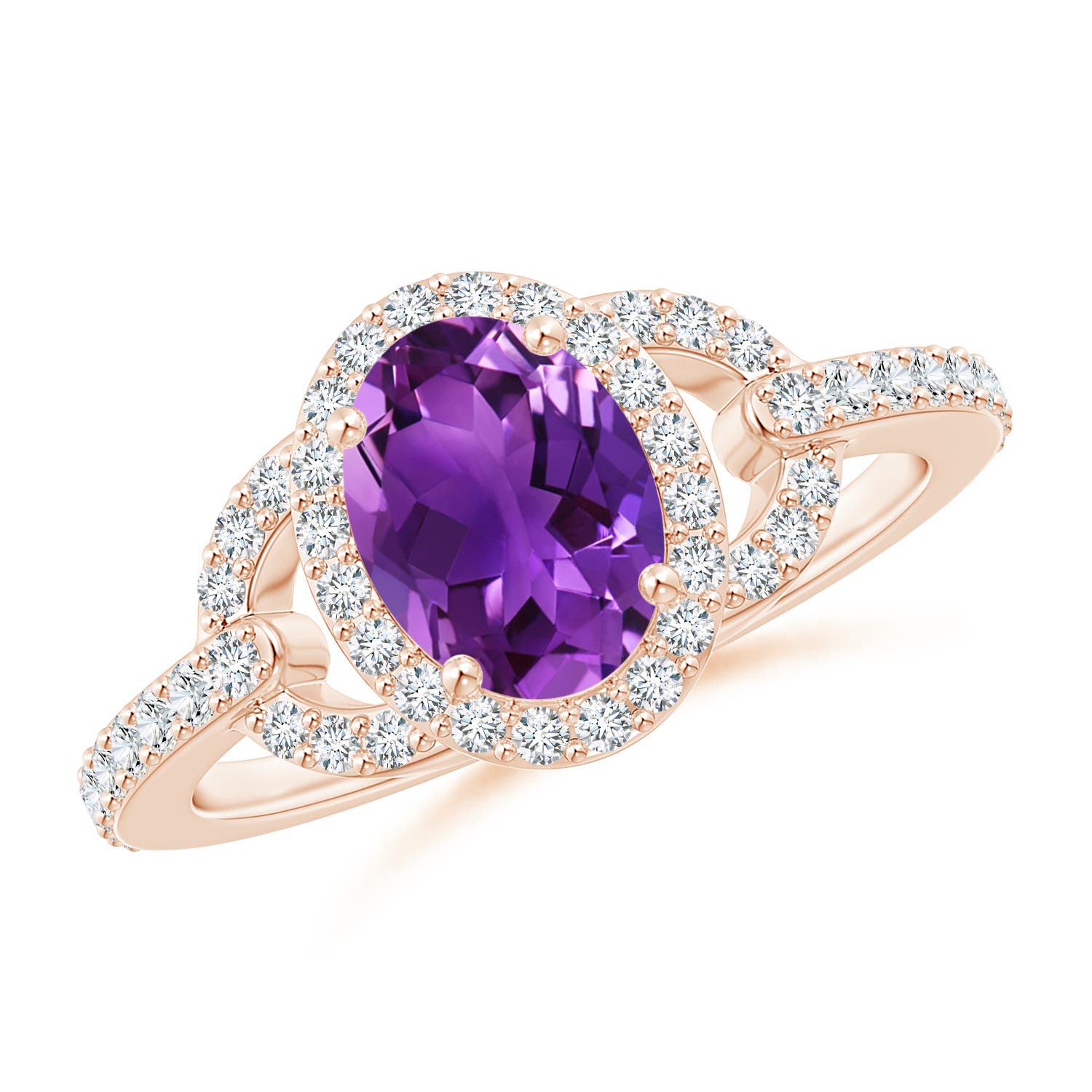 AAAA - Amethyst / 1.52 CT / 14 KT Rose Gold