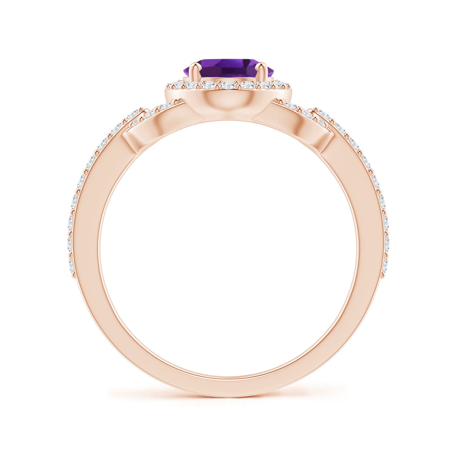 AAAA - Amethyst / 1.52 CT / 14 KT Rose Gold