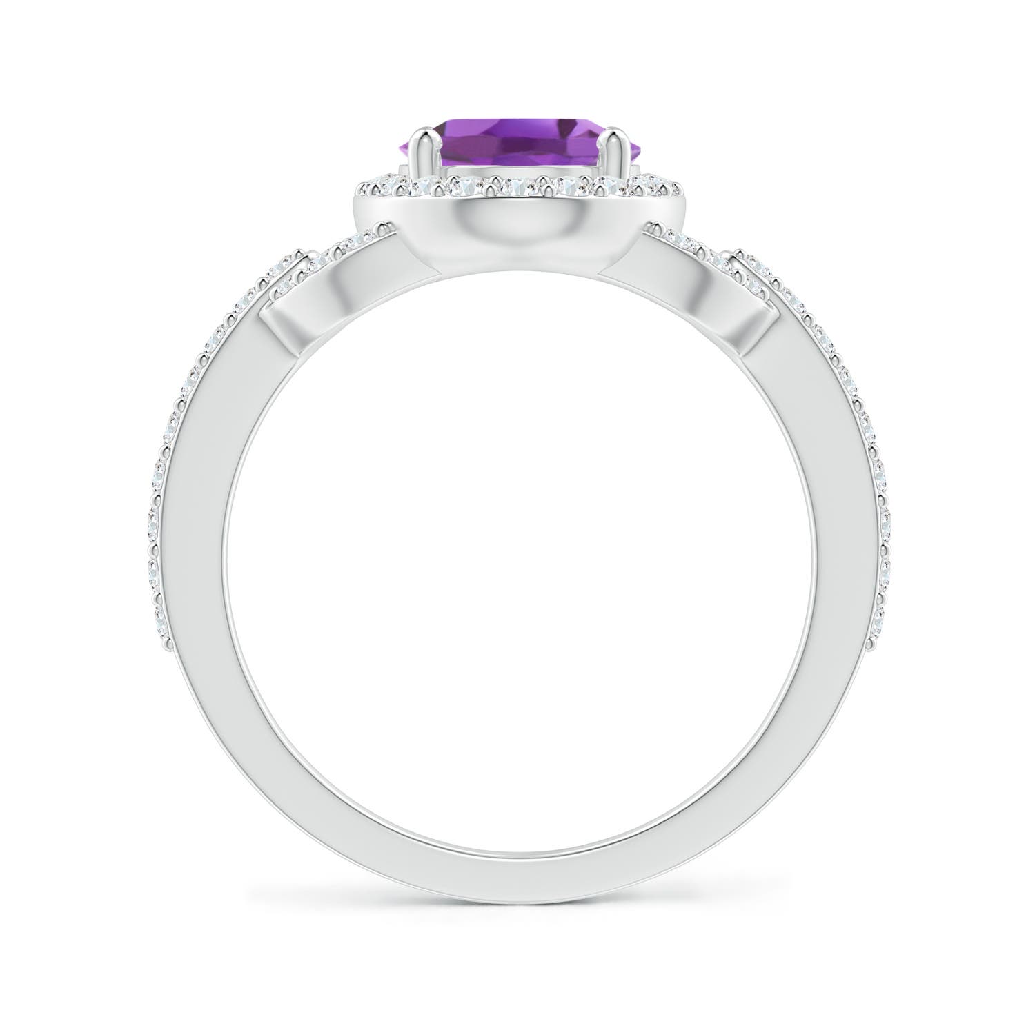 A - Amethyst / 2.09 CT / 14 KT White Gold