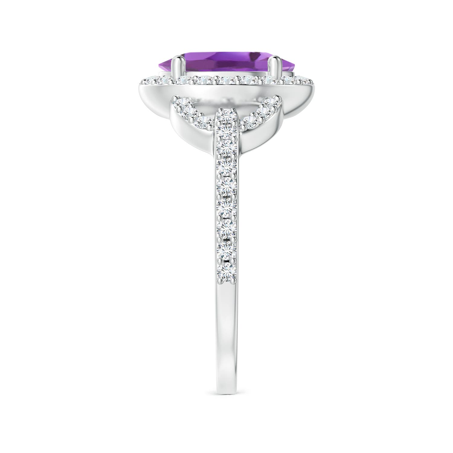 A - Amethyst / 2.09 CT / 14 KT White Gold