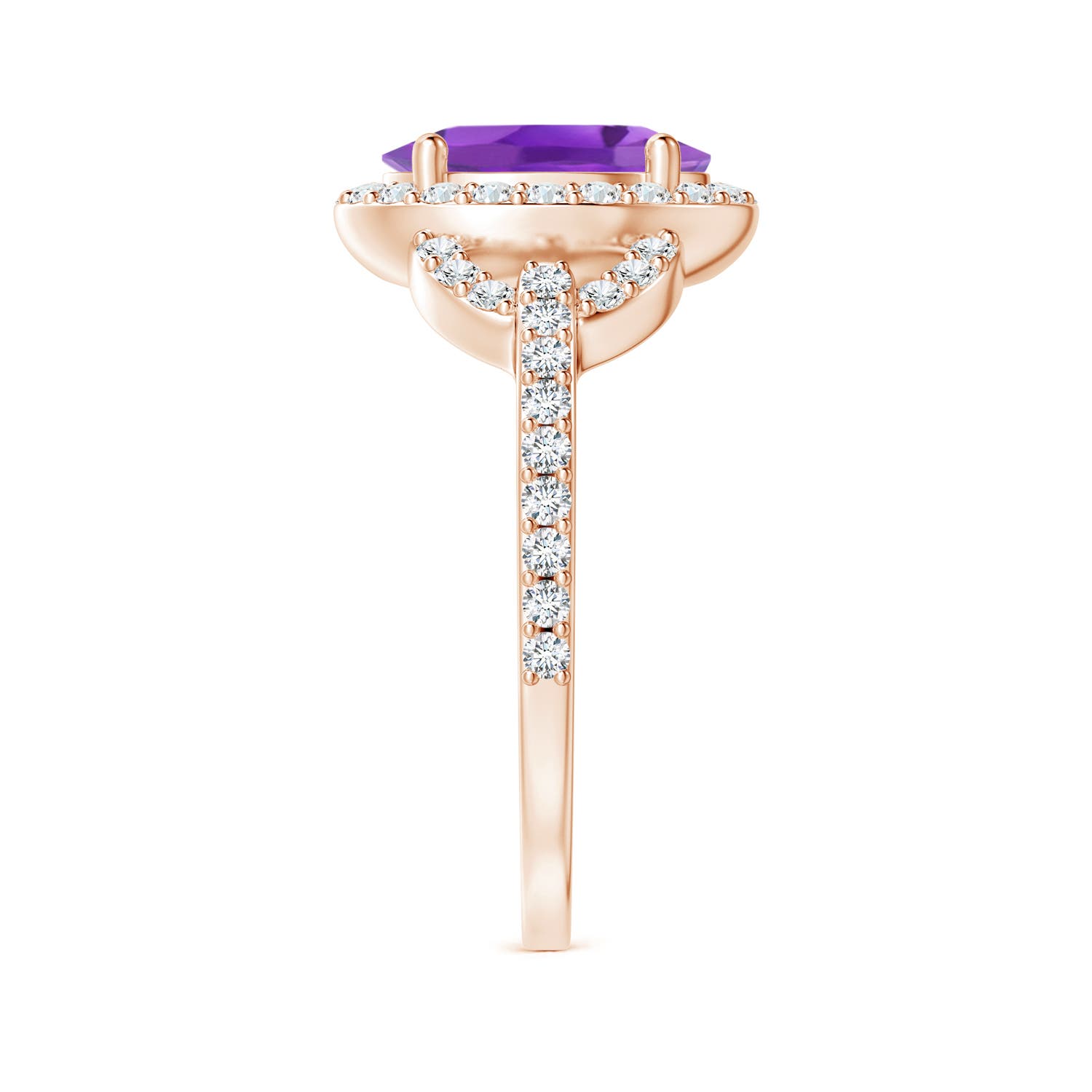 AA - Amethyst / 2.09 CT / 14 KT Rose Gold