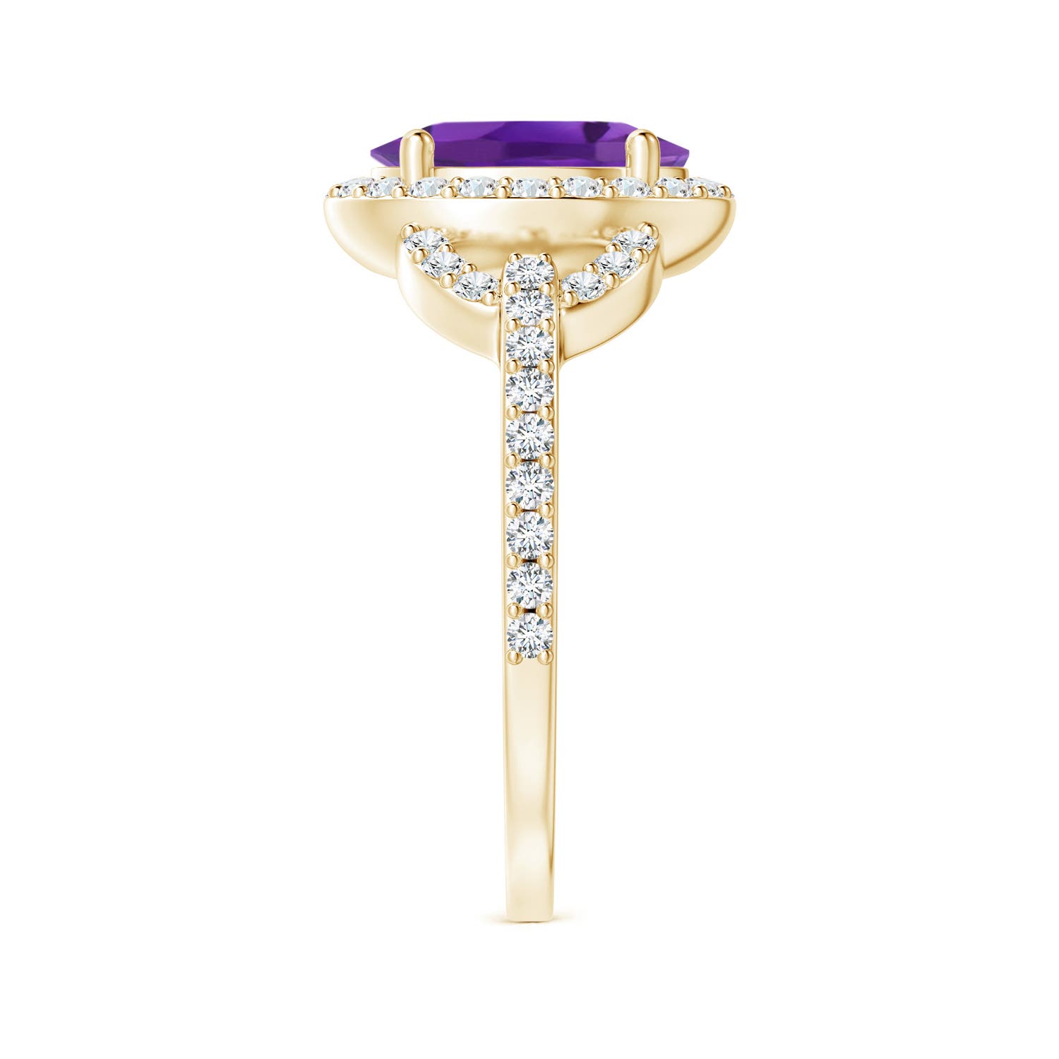 AAA - Amethyst / 2.09 CT / 14 KT Yellow Gold