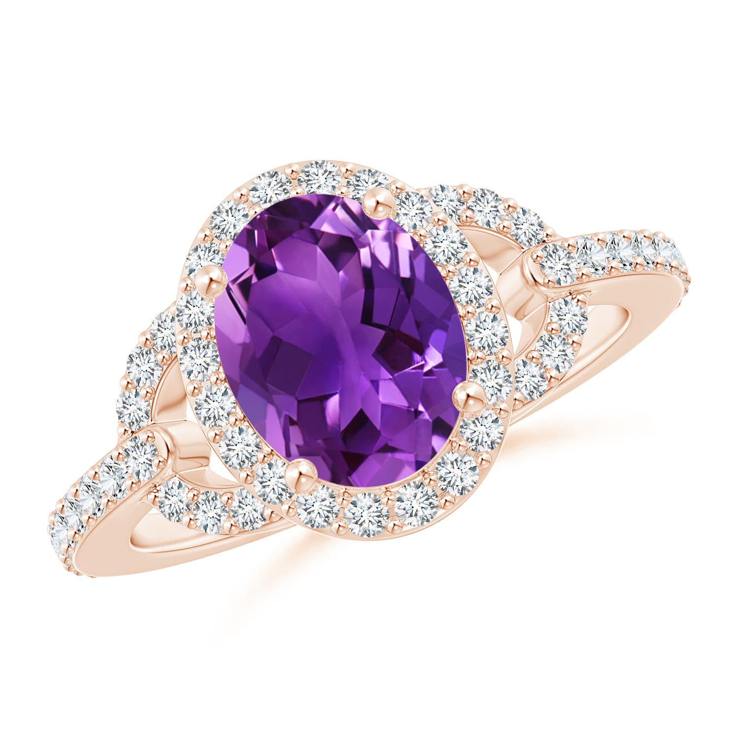 AAAA - Amethyst / 2.09 CT / 14 KT Rose Gold