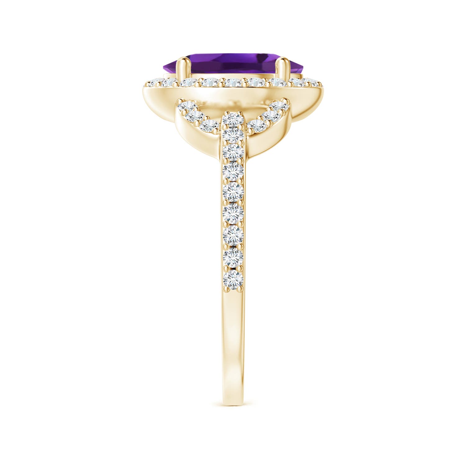 AAAA - Amethyst / 2.09 CT / 14 KT Yellow Gold