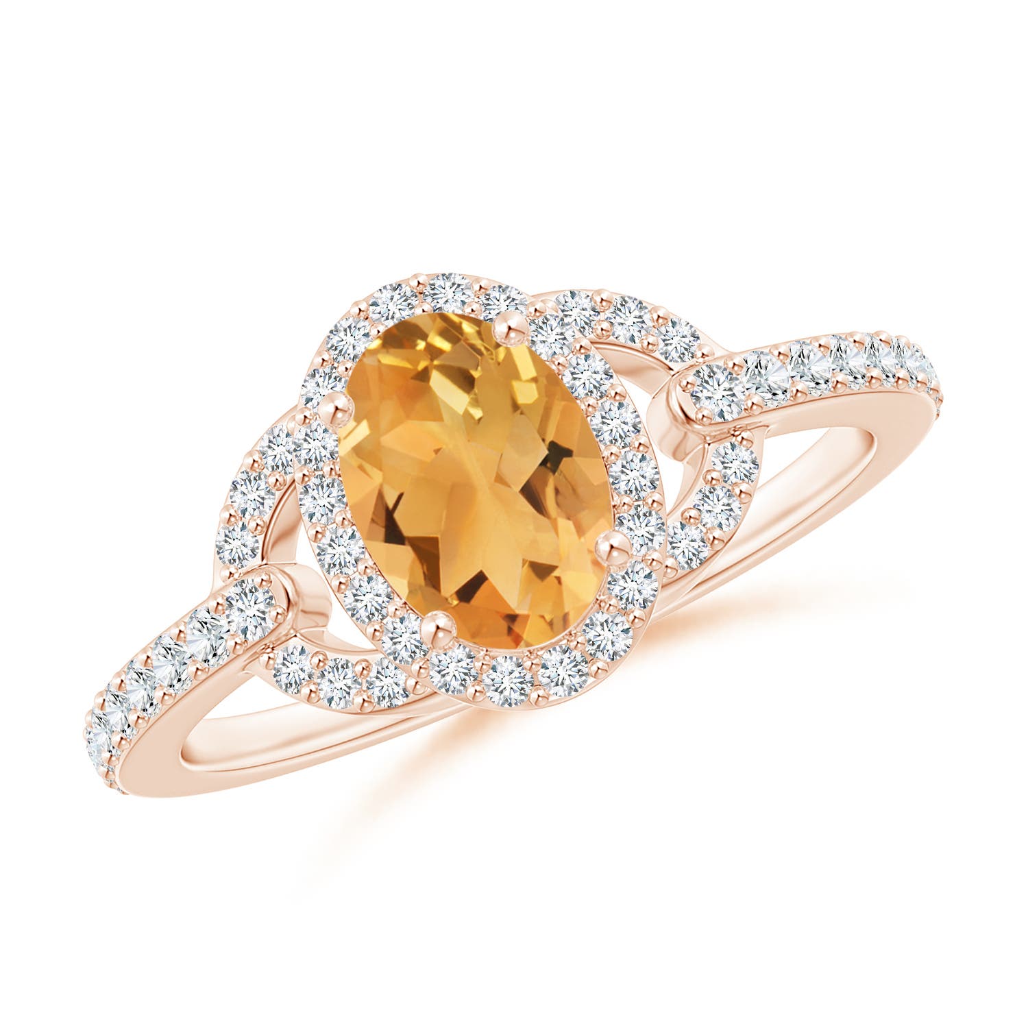 A - Citrine / 1.09 CT / 14 KT Rose Gold