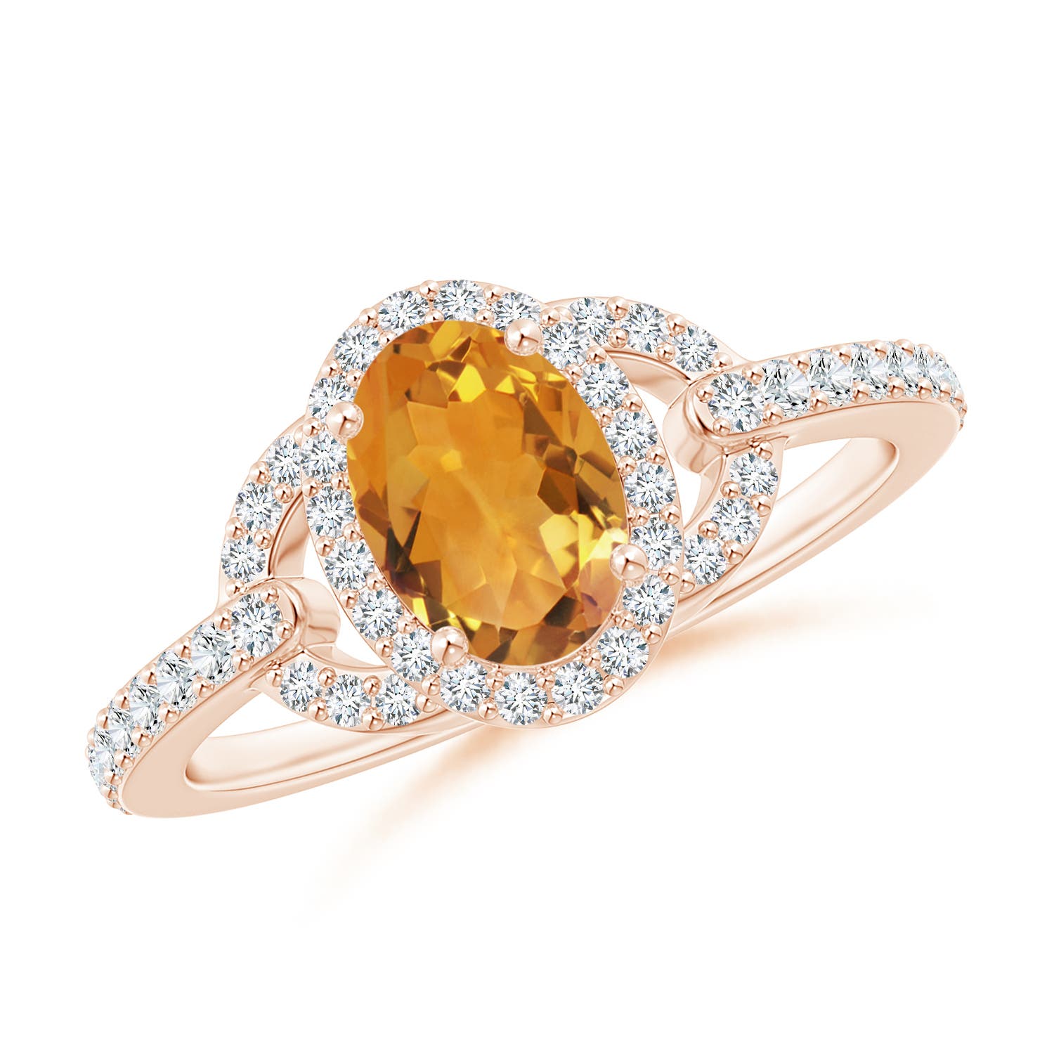 AA - Citrine / 1.09 CT / 14 KT Rose Gold