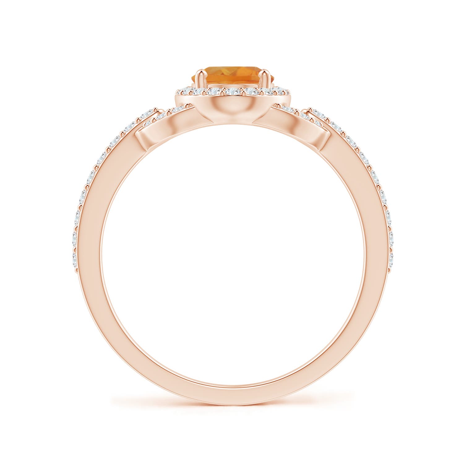 AA - Citrine / 1.09 CT / 14 KT Rose Gold