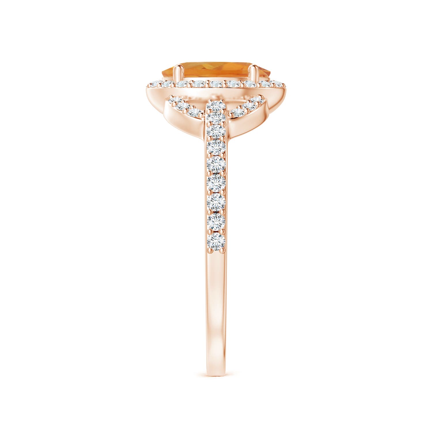 AA - Citrine / 1.09 CT / 14 KT Rose Gold