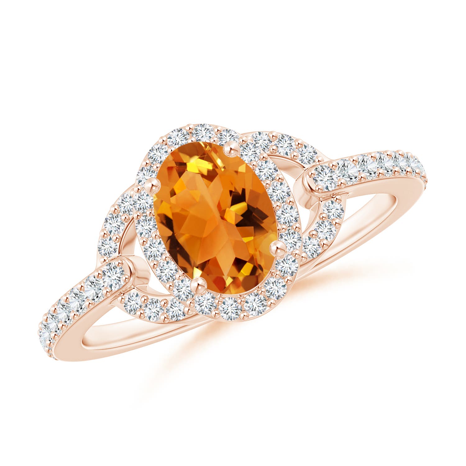 AAA - Citrine / 1.09 CT / 14 KT Rose Gold