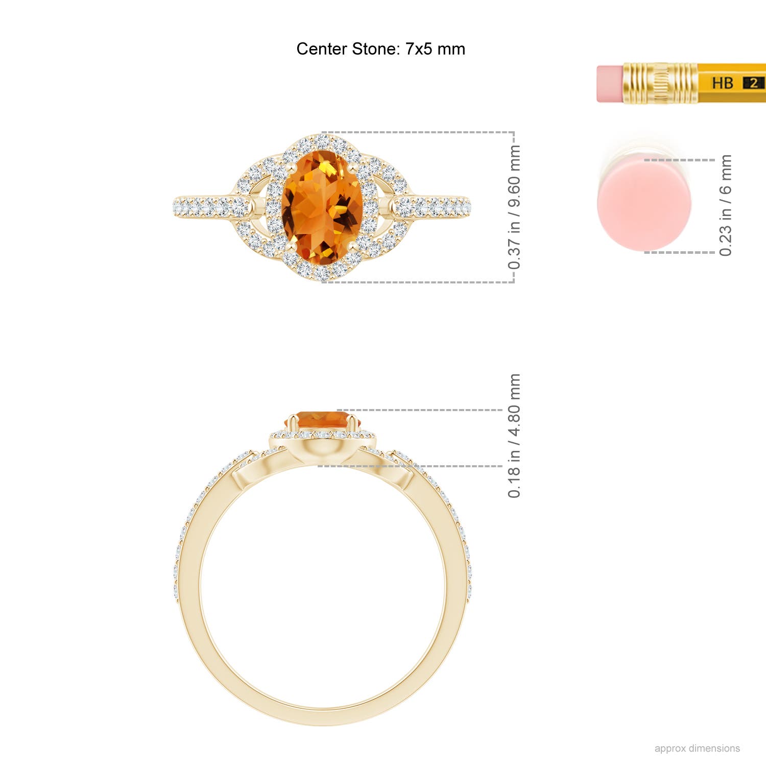 AAA - Citrine / 1.09 CT / 14 KT Yellow Gold