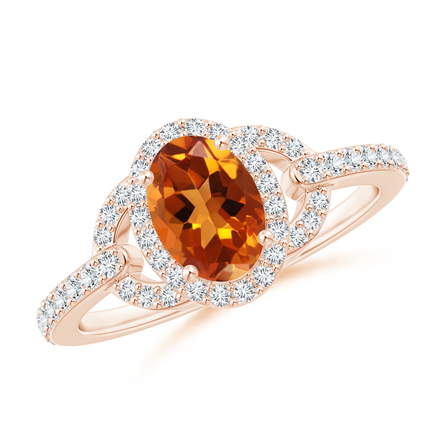 AAAA - Citrine / 1.09 CT / 14 KT Rose Gold