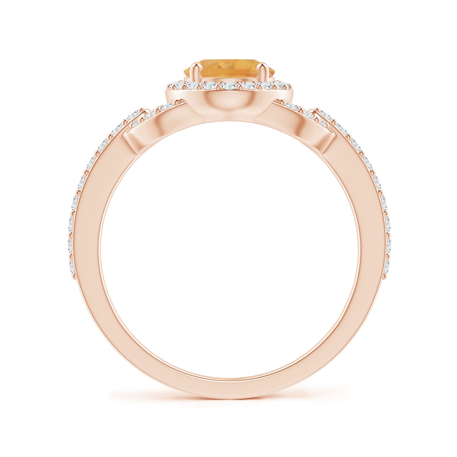 A - Citrine / 1.47 CT / 14 KT Rose Gold