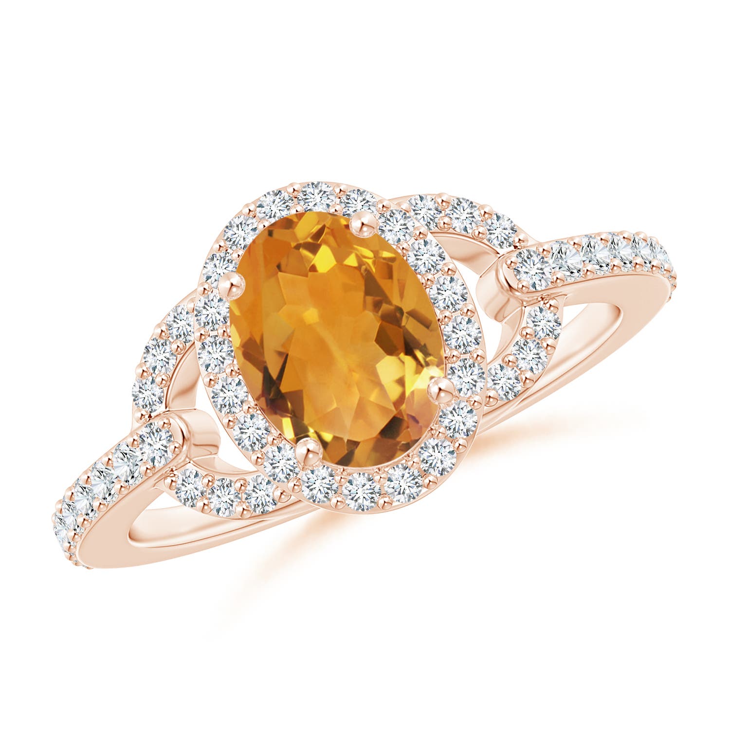 AA - Citrine / 1.47 CT / 14 KT Rose Gold